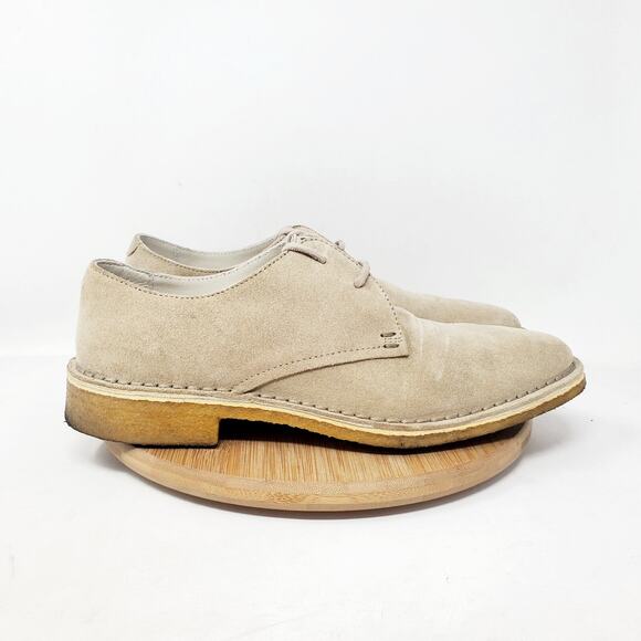 Clarks Originals Friya Point Shoes Womens 8.5 Sand Suede Crepe Sole Oxford Italy - Picture 7 of 12